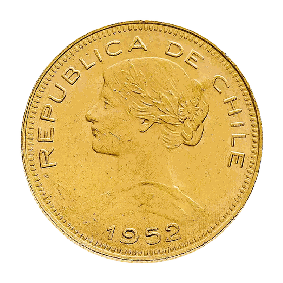 100 Pesos, moneta d'oro