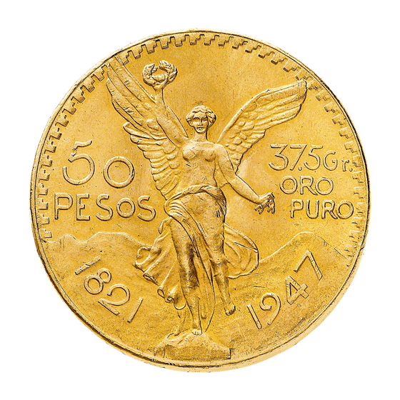 50 Pesos, moneta d'oro