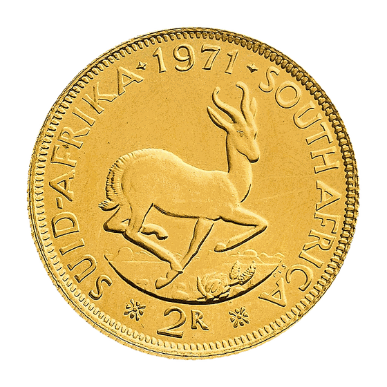 2 Rand, moneta d'oro