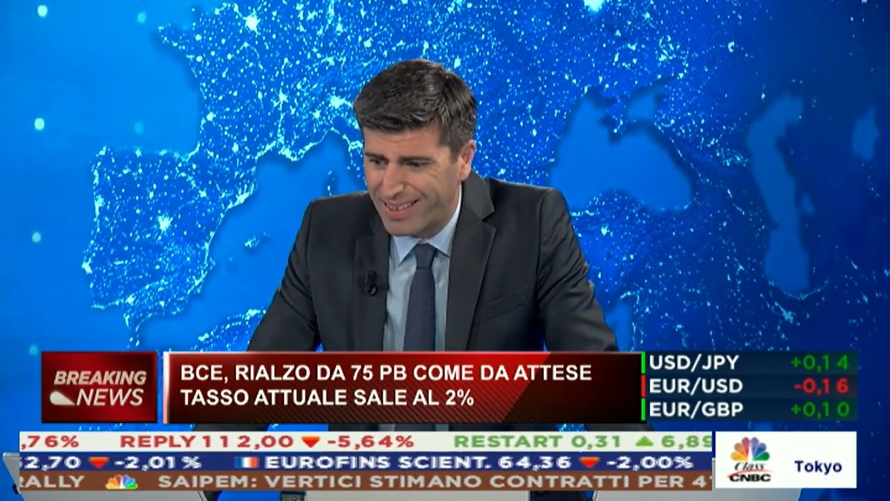 Andamento dei tassi di interesse e BCE Watch con Goodwill Asset Management su Class CNBC