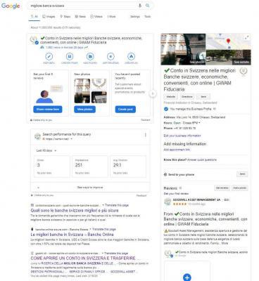 Migliore banca svizzera - migliori consulenti seo